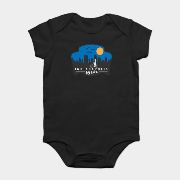 Indianapolis By Bike - Slow Ride Baby Bodysuit by Camp Happy Hour